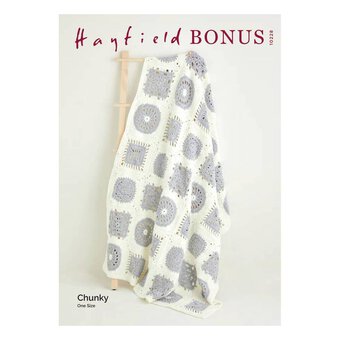 Hayfield Bonus Chunky Crochet Blanket Pattern 10228