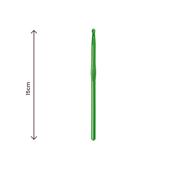 Knitcraft Green Crochet Hook 6mm image number 3
