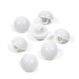 Hemline White Basic Dome Button 7 Pack image number 1