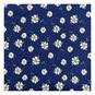 Navy Daisy Spot Polycotton Fabric by the Metre image number 2