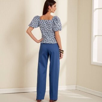 New Look Women's Top and Trousers Sewing Pattern N6678 image number 8