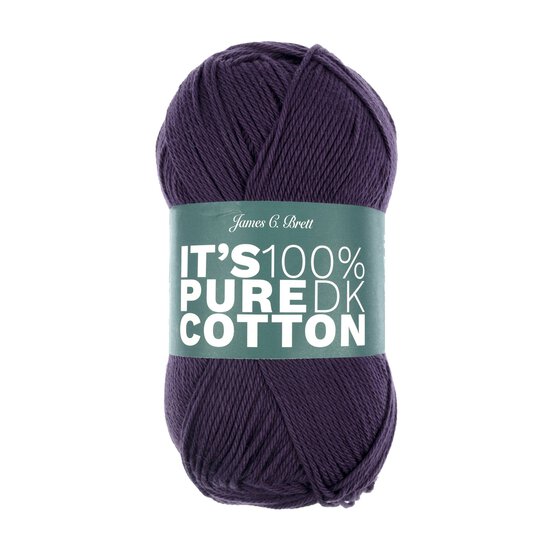 James C Brett Deep Purple It’s Pure Cotton Yarn 100g image number 1