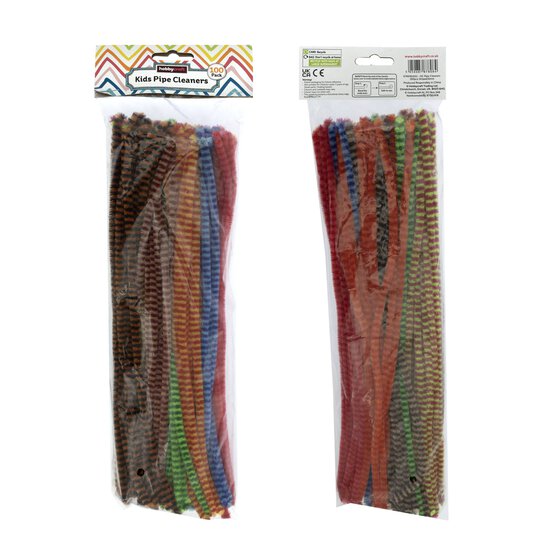 Striped Pipe Cleaners 100 Pack image number 4