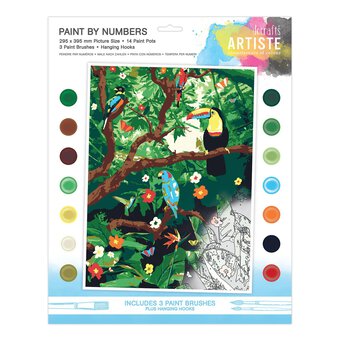 Artiste Endangered Rainforest Paint by Numbers