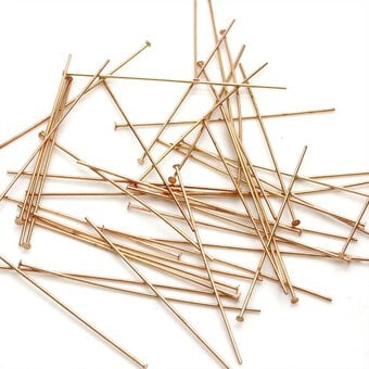 Beads Unlimited Silver Plated Headpins 50mm 45 Pack