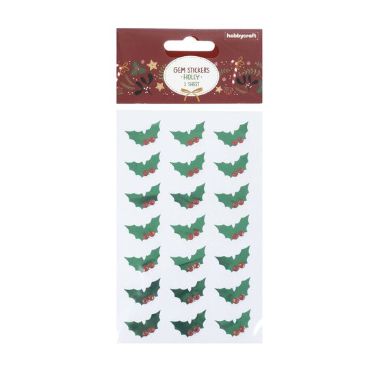 Holly Gem Stickers 21 Pack image number 4