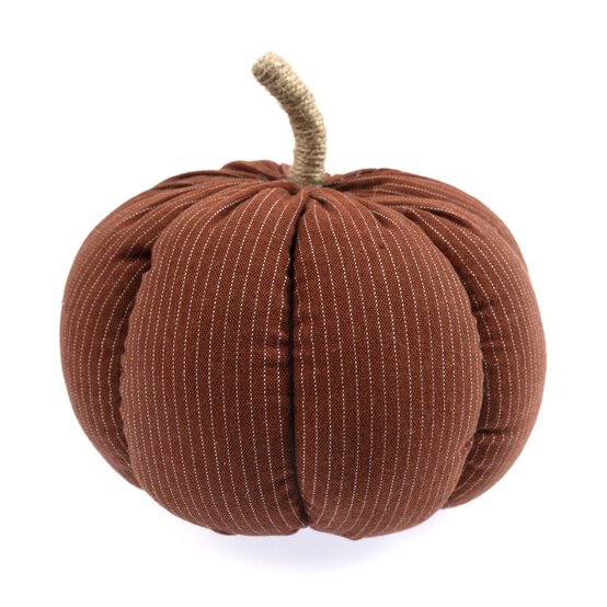 Brown Cotton Viscose Pumpkin 17cm image number 1
