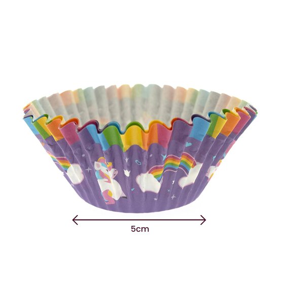 Whisk Unicorn and Rainbow Cupcake Cases 50 Pack image number 3