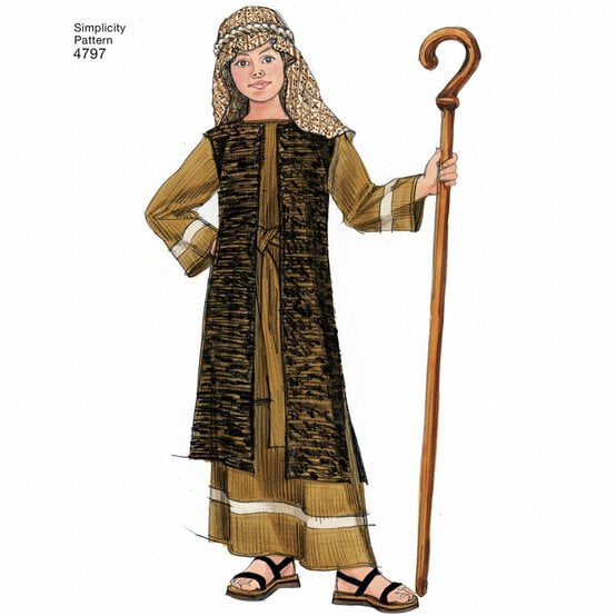Simplicity Kids&rsquo; Nativity Costume Sewing Pattern 4797 image number 6