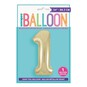 Giant Gold Foil Balloon Number 1 image number 1