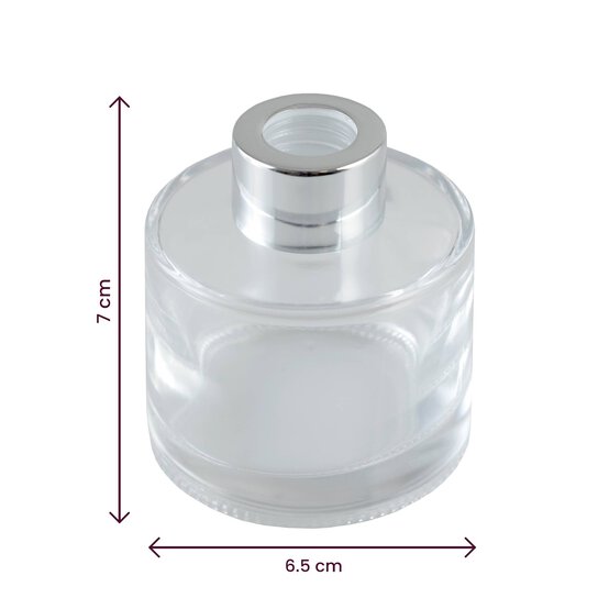 Clear Round Diffuser Glass Jar 7.5cm image number 2
