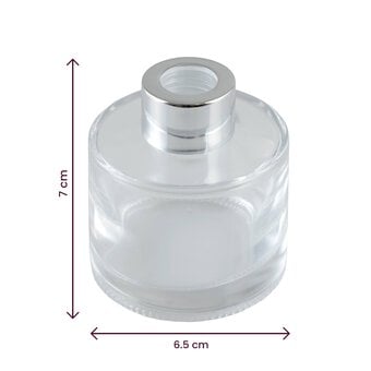 Clear Round Diffuser Glass Jar 7.5cm image number 2