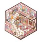 Mini Pink Candy Hut Scene Stickers image number 2