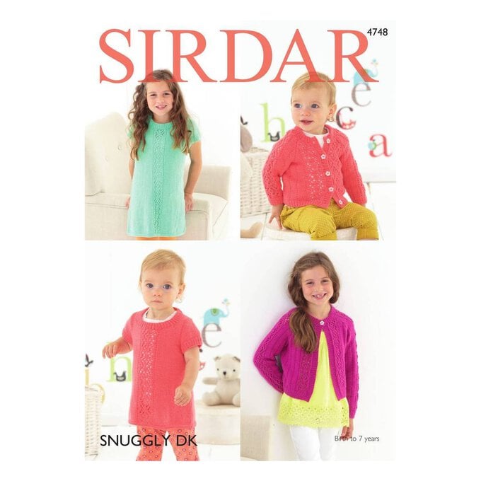 Sirdar Snuggly DK Dress and Cardigans Digital Pattern 4748 image number 1