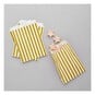 Gold and White Striped Treat Bags 50 Pack image number 2