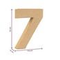 Mini Mache Number 7 10cm image number 5
