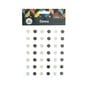 Adhesive Black and White Polka Dot Gems 42 Pack  image number 3