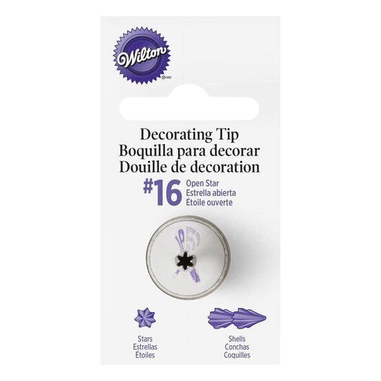 Wilton No.16 Open Star Decorating Tip image number 2