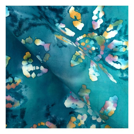 Blue Batik Cotton Fat Quarters 4 Pack image number 2