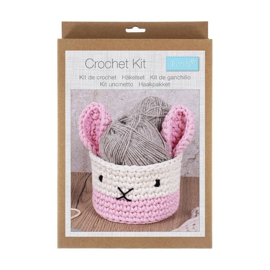 Trimits Bunny Basket Crochet Kit image number 1