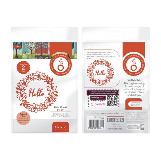 Tonic Studios Hello Wreath Die Set 2 Pieces  image number 4