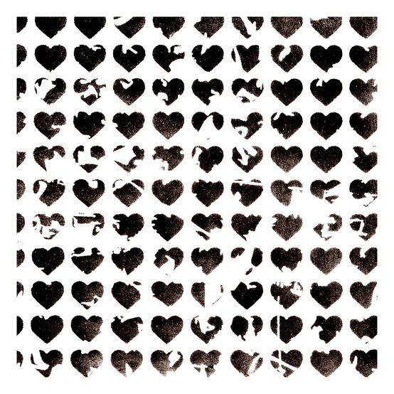 Distressed Hearts Stencil 21cm x 29cm  image number 2