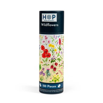 House of Puzzles Wildflowers Jigsaw Puzzle Tube 150 Pieces