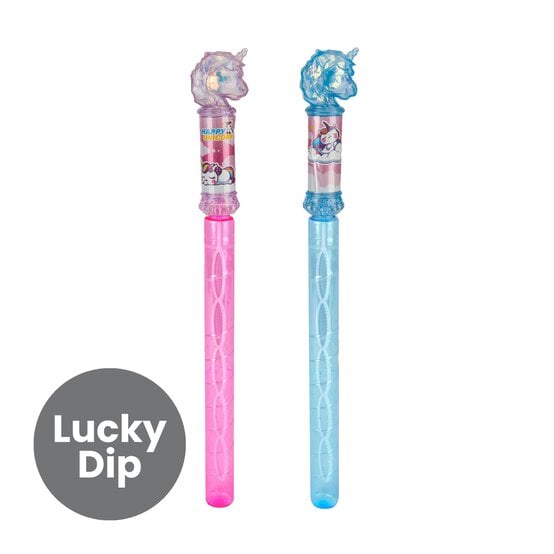 Assorted Jumbo Unicorn Bubble Wand image number 1