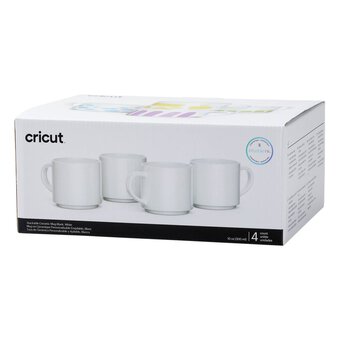 Cricut Stackable Ceramic Mug Blank 300ml 4 Pack