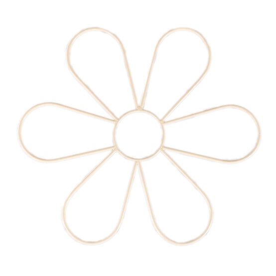 Macramé Metal Flower Frame 25cm image number 1