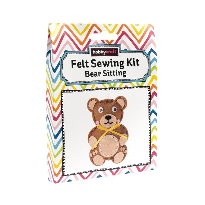 Sitting Bear Felt Sewing Kit image number 1
