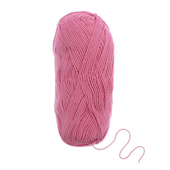 Women’s Institute Hot Pink That’s So Cotton DK Yarn 100g image number 3