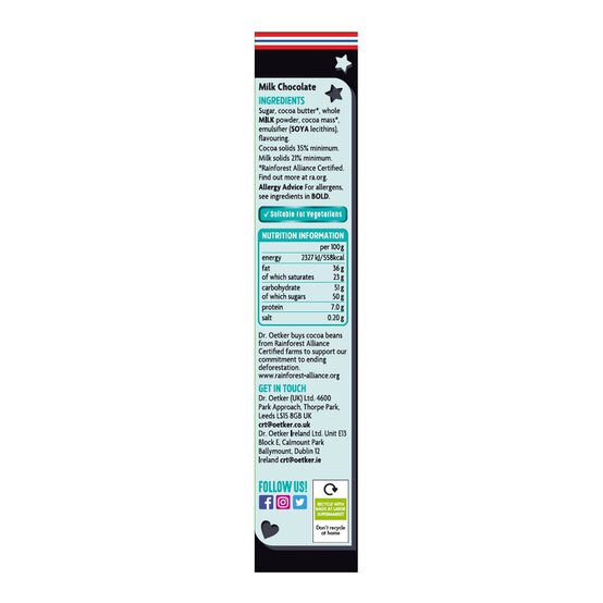 Dr. Oetker Milk Chocolate 100g image number 4