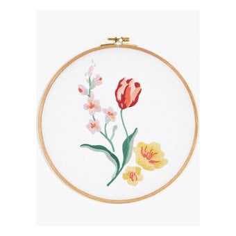 FREE PATTERN DMC Garden Flowers Embroidery 0210