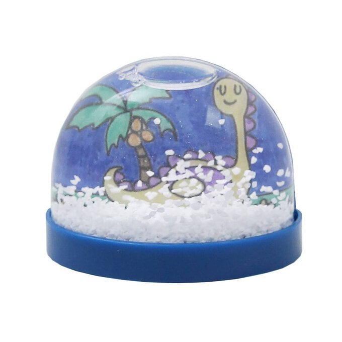 Colour-In Dinosaur Snow Globe Kit image number 1