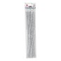 Silver Tinsel Pipe Cleaners 25 Pack image number 2