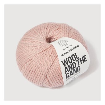 Wool and the Gang Cameo Rose Lil&rsquo; Alpachino Merino 50g 