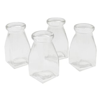 Mini Glass Bottles 4 Pack