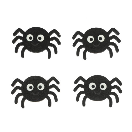 Spider Wooden Toppers 4 Pack image number 1