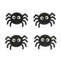 Spider Wooden Toppers 4 Pack image number 1