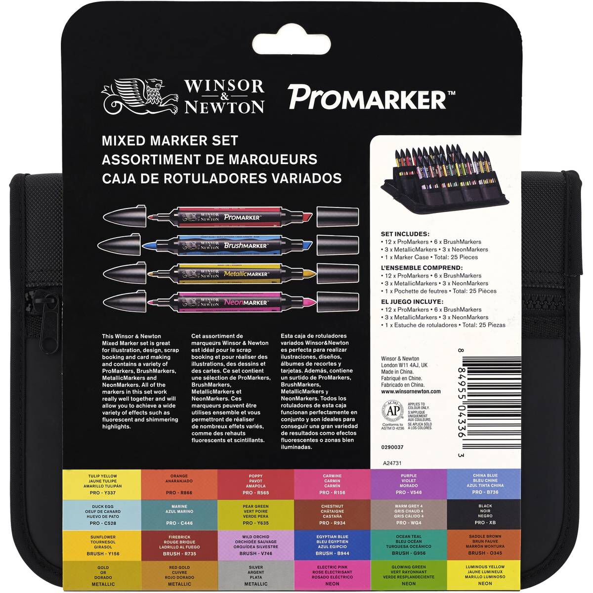 Winsor & Newton Promarker Mixed Marker Set 25 Pieces | Hobbycraft