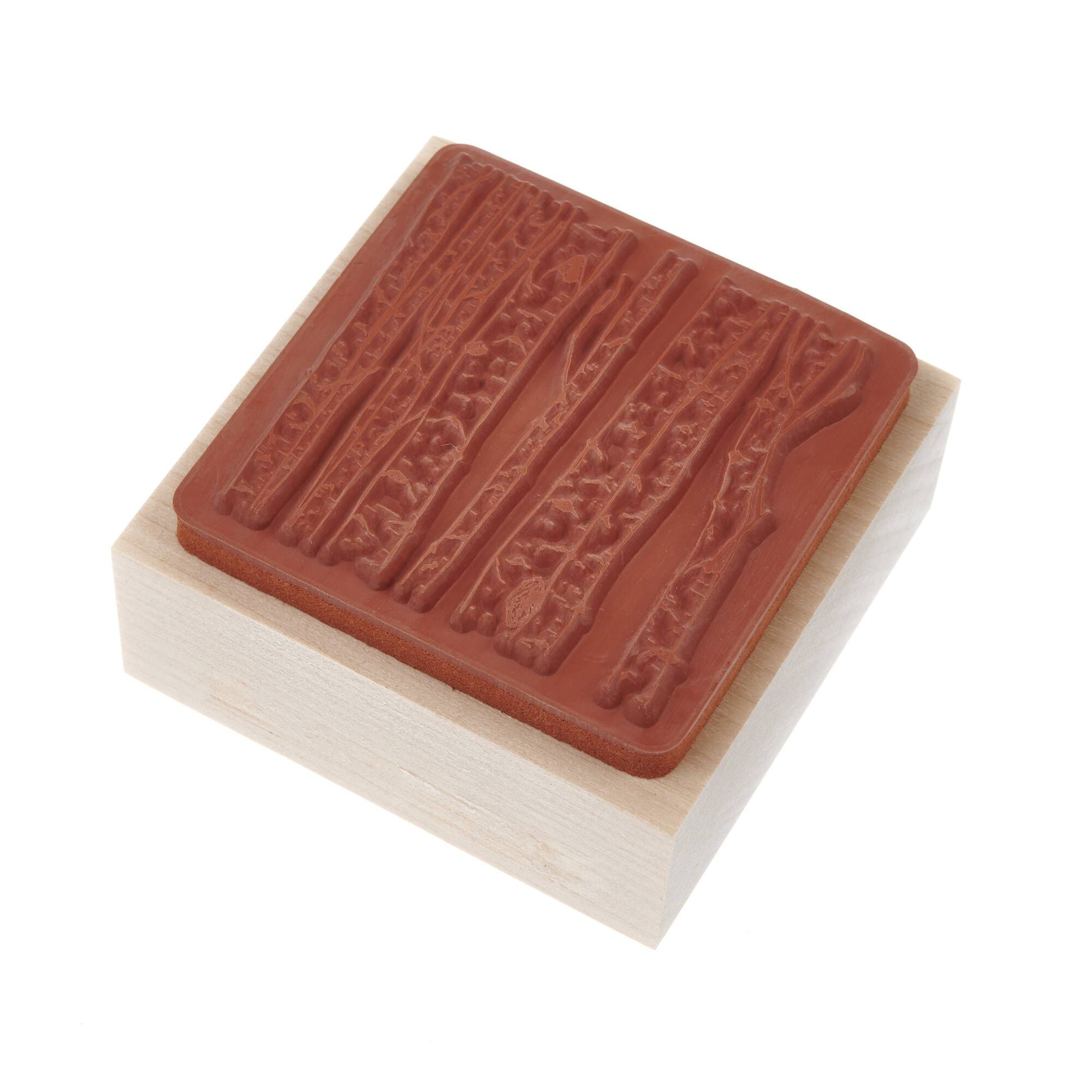 Trees Wooden Stamp 5cm x 5cm Hobbycraft