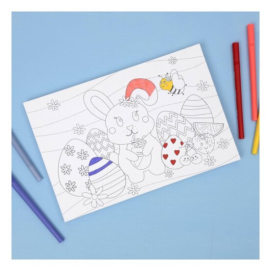 Easter Bunny Colour-in Canvas image number 2