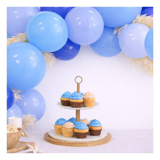 Reusable Coastal Blue Balloon Garland image number 2