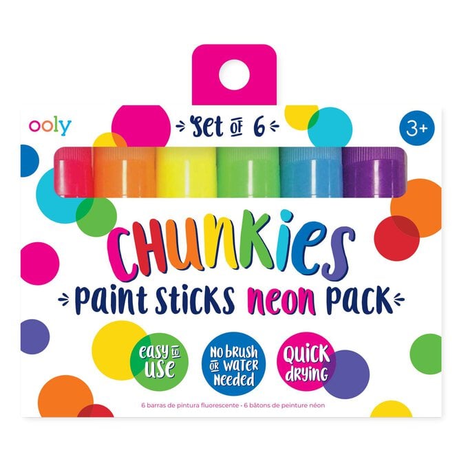 Chunkies Neon Paint Sticks 6 Pack image number 1