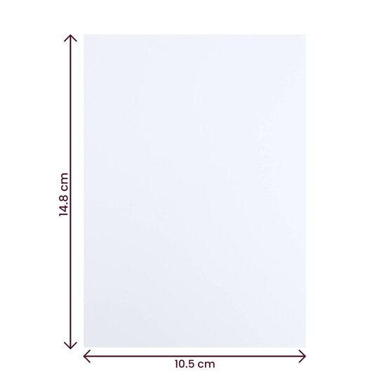White Card A6 50 Pack image number 5