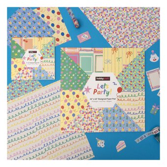 Let&rsquo;s Party Paper Pad 6 x 6 Inches 24 Pack
