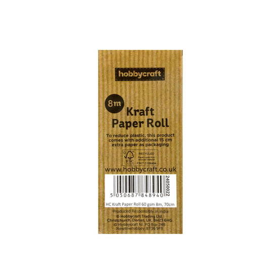Kraft Brown Paper Roll 70cm x 8m image number 6