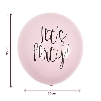 Pink Let’s Party Latex Balloons 10 Pack image number 2