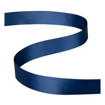 Navy Blue Double-Faced Satin Ribbon 18mm x 5m image number 2